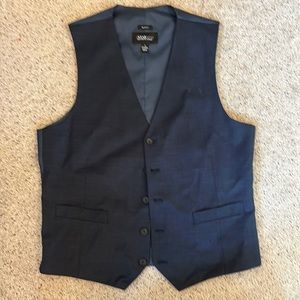 Small blue Awearness by Kenneth Cole dress vest. Work once for prom.